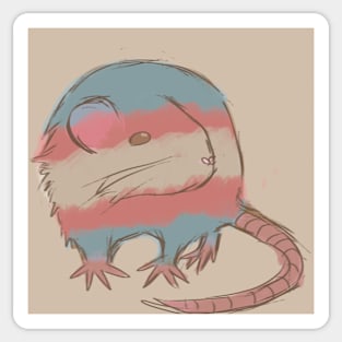 Trans rat (or mouse if you’d prefer) Sticker